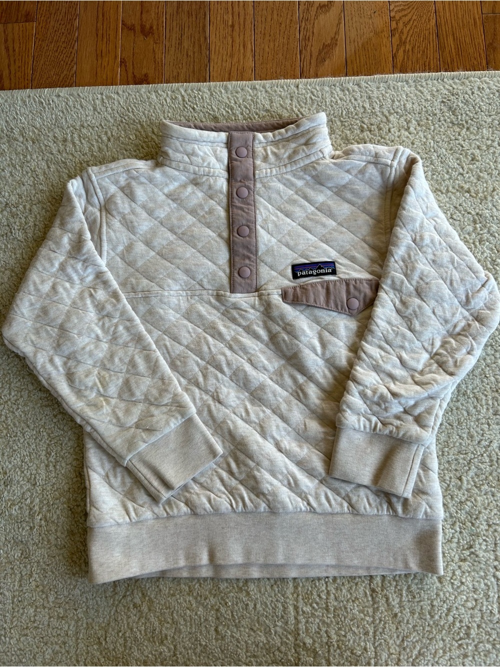 Patagonia Snap-T Girls Quilted Top - Size Small (7-8)